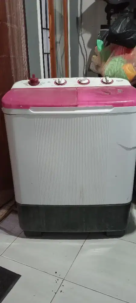 Mesin Cuci Sanken 7 Kg 2 Tabung Masih Normal Cuci