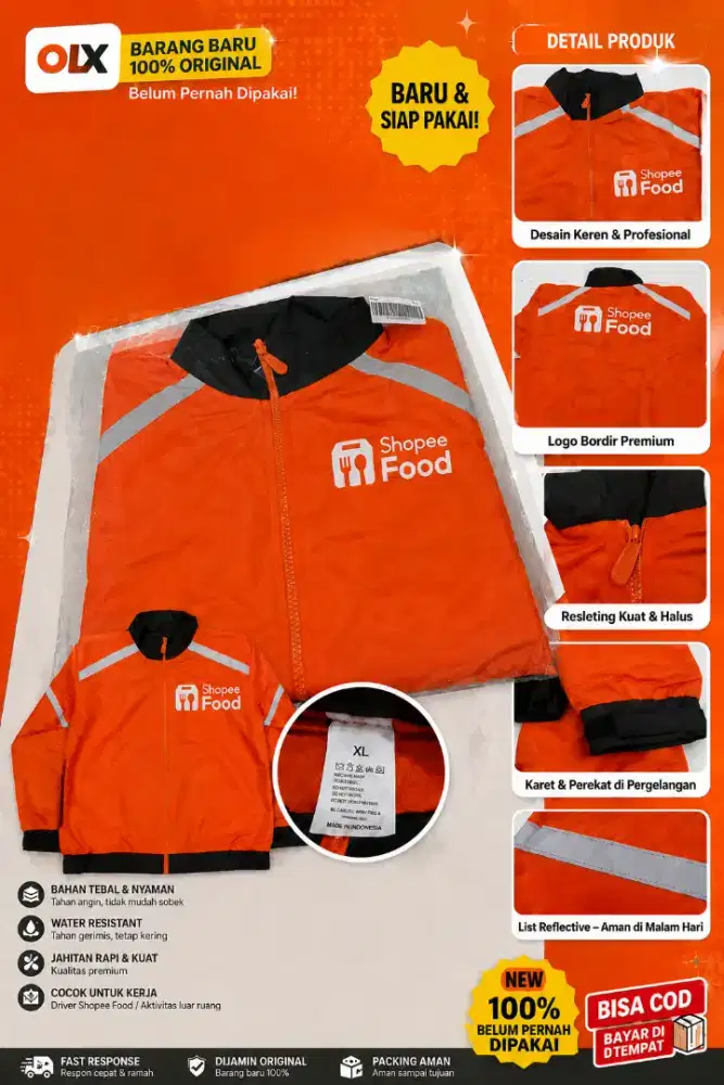 Jaket Driver Orange