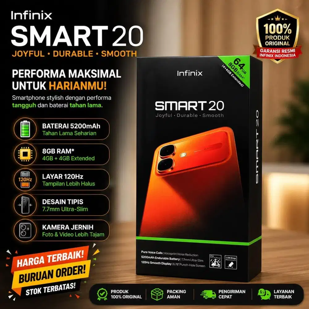 INFINIX SMART 20 GARANSI RESMI