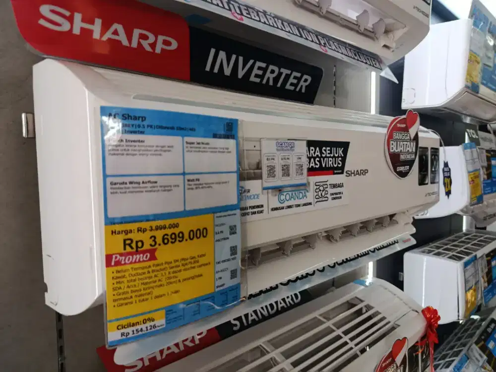 PROMO SPESIAL CICILAN RINGAN BY HOMECREDIT SHARP INVERTER