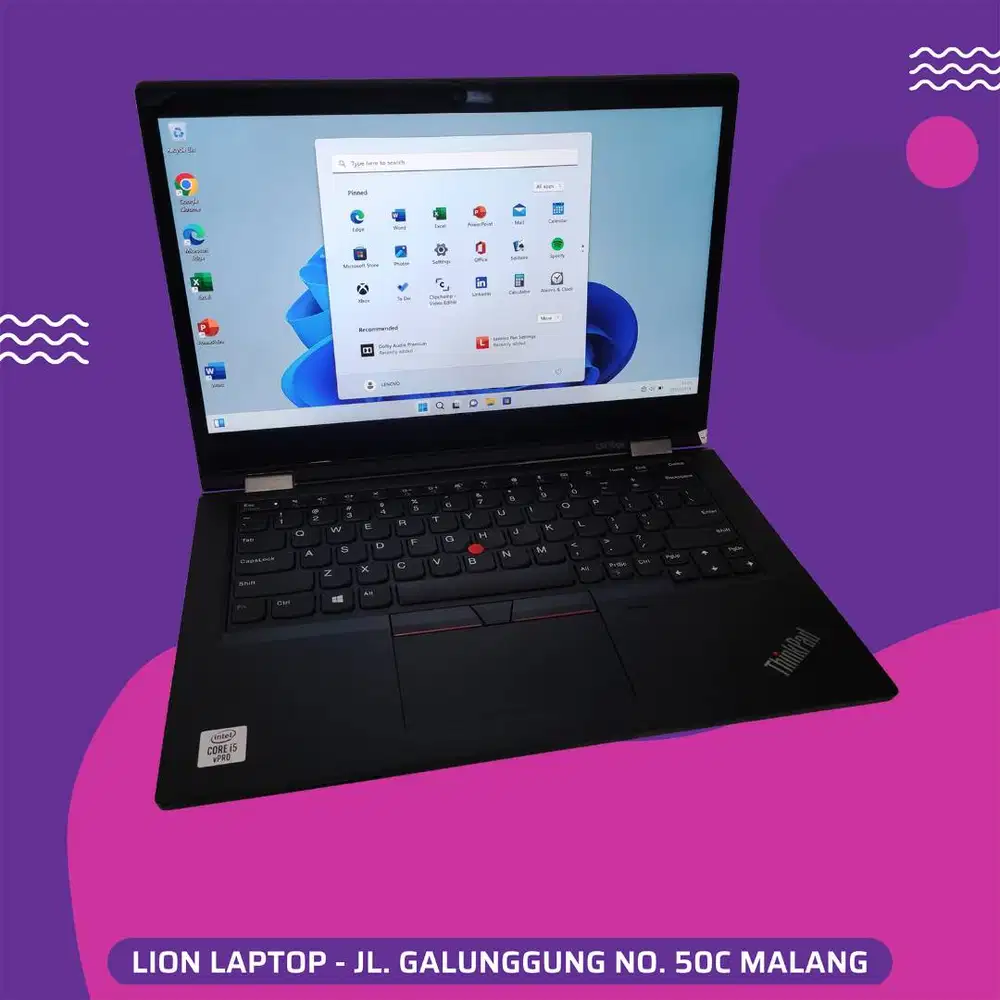 RAM 16GB Core i5 Gen10 Flip 360° SSD 256GB Lenovo Thinkpad YOGA L13 [2