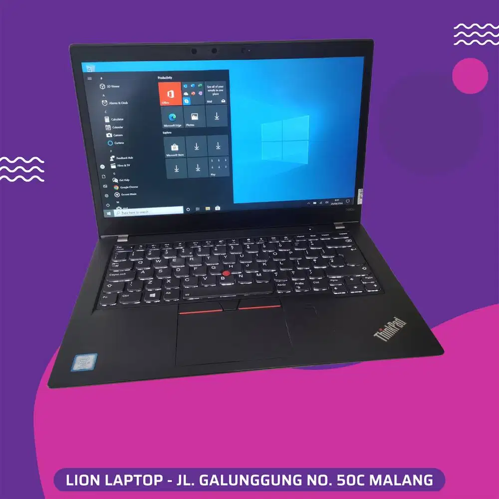 RAM 8GB Core i5 gen 8 Lenovo Thinkpad T480s SLIM [25|06]