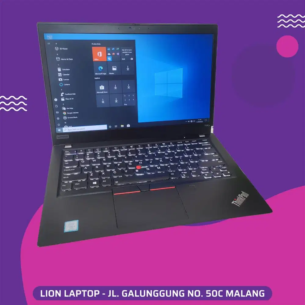 RAM 16GB SSD 256GB Core i5 Slim Lenovo Thinkpad T490s [25|06]