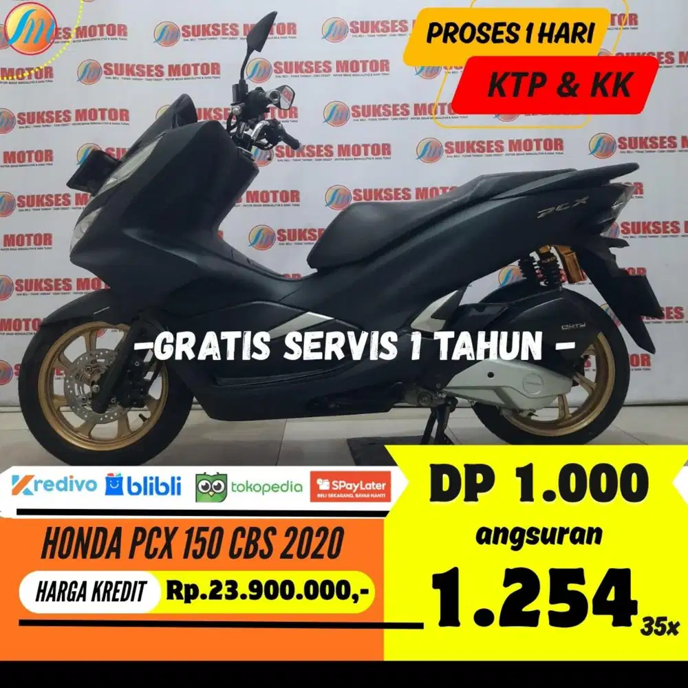 DP CUMA 1JUTA HONDA PCX 150 CBS 2020 ANGSURAN SANGAT TERJANGKAU
