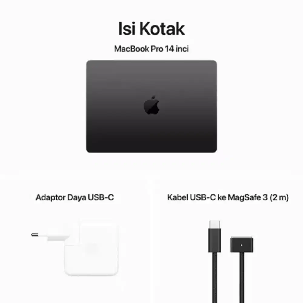 Jual MacBook M3 pro apple 14-ich 18/1TB (memory 18gb,SSD 1TB)new segel