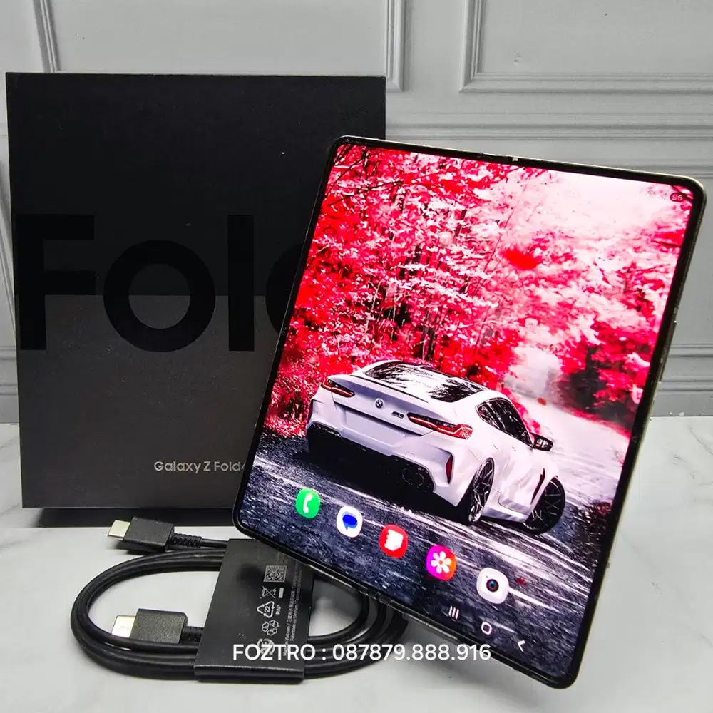 Samsung Galaxy Z Fold 4 12/512GB Beige Fullset Resmi No Minus
