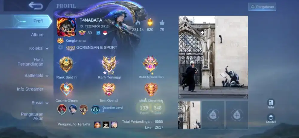 Jual akun Mobile legend butuh jual cepat