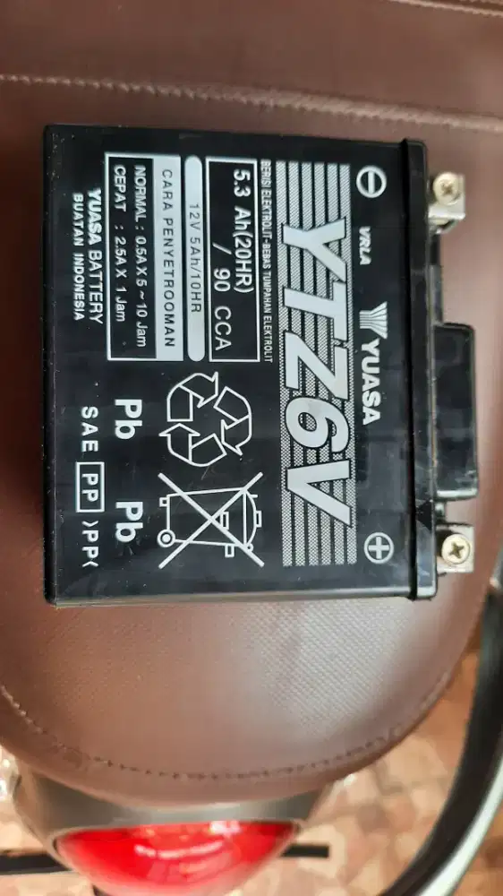 Aki Kering merk Yuasa YTZ6V msh 13,5 Volt