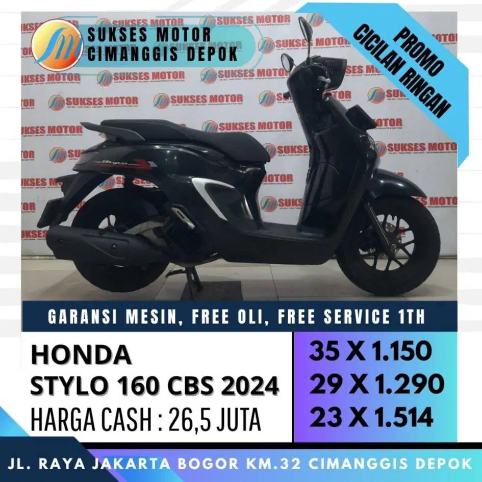 HONDA STYLO 160 CBS 2024 CASH KREDIT PROMO CASHBACK UP TO 500
