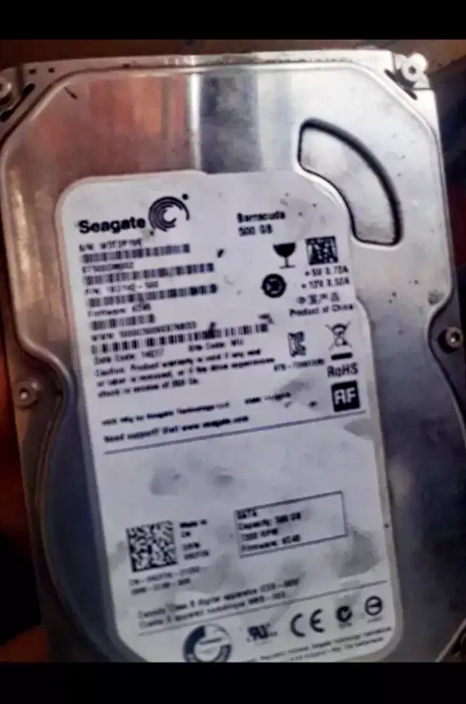 HARDISK SATA3 3,5' 500GB FOR PC/CCTV GOOD CONDITION JAKSEL