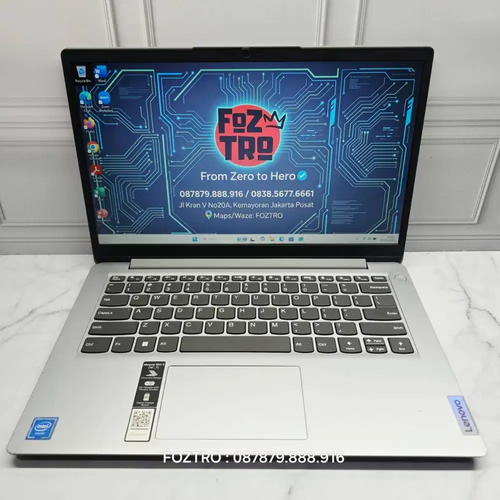 Laptop Lenovo Ideapad Slim 1i Intel N4020 RAM 8/512GB Fullset No Minus