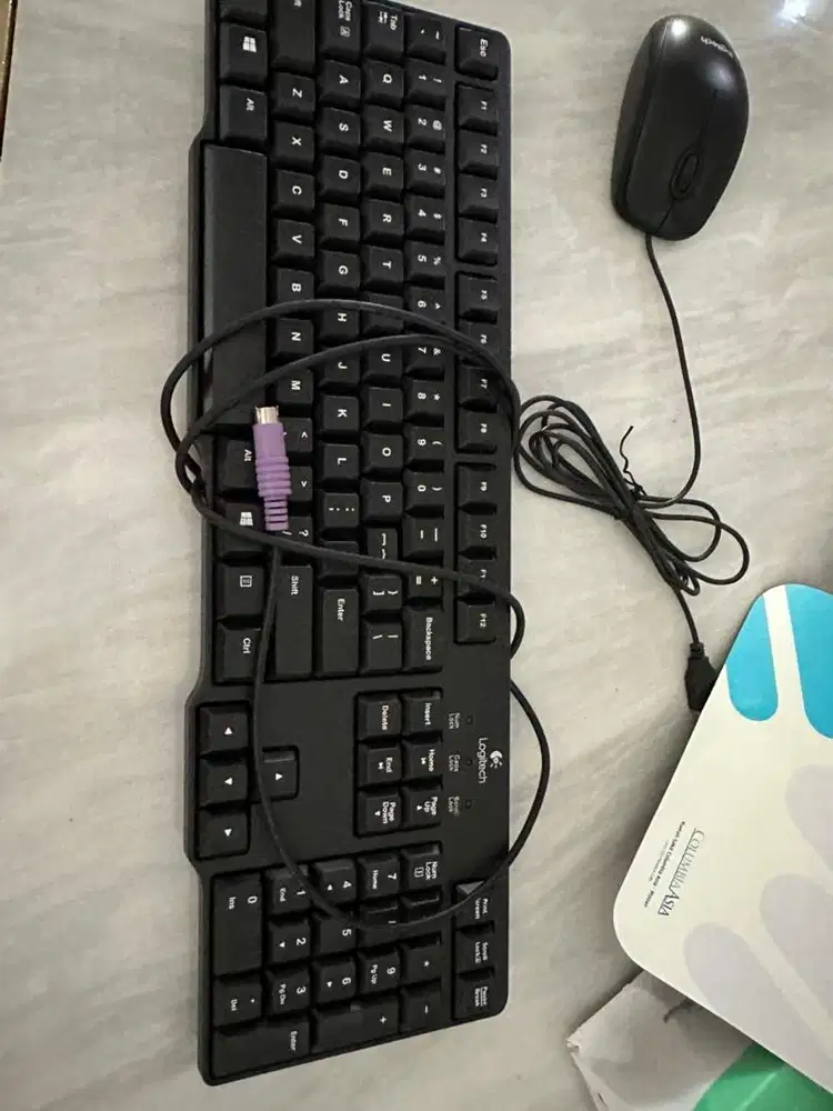 Keyboard dan mouse logitech