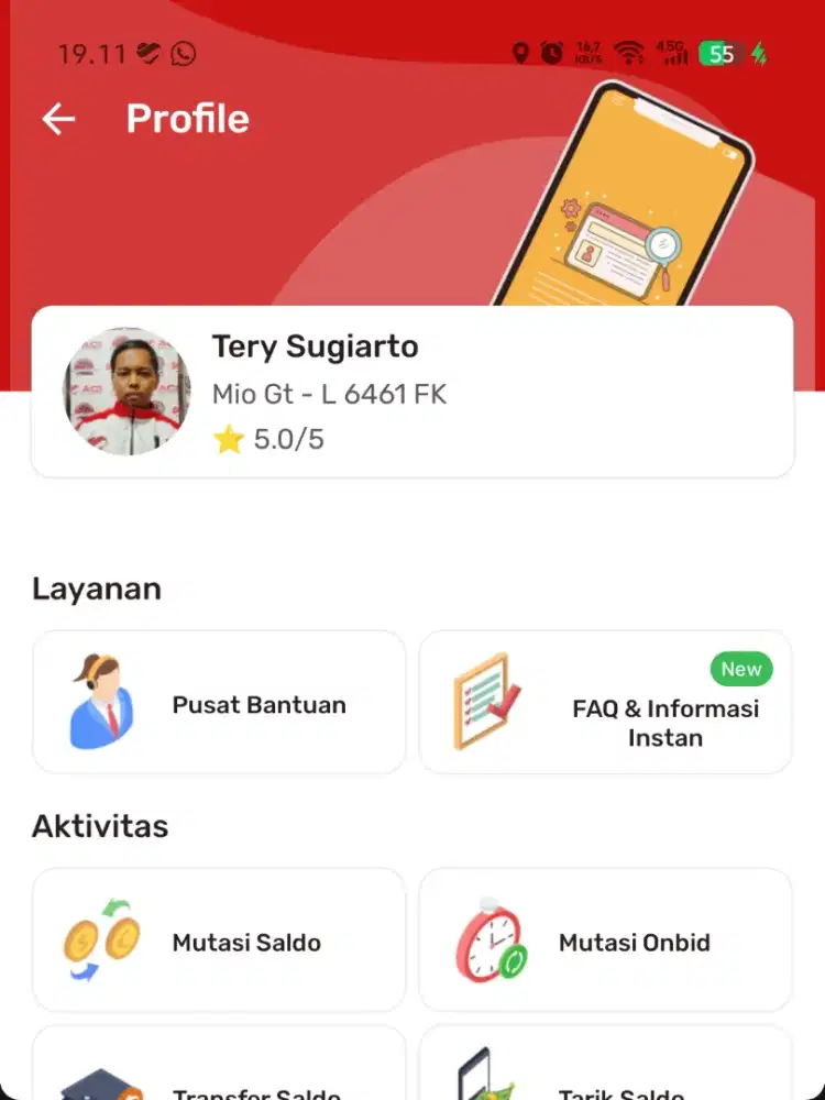 jasa kirim barang/ antar sklh,krja