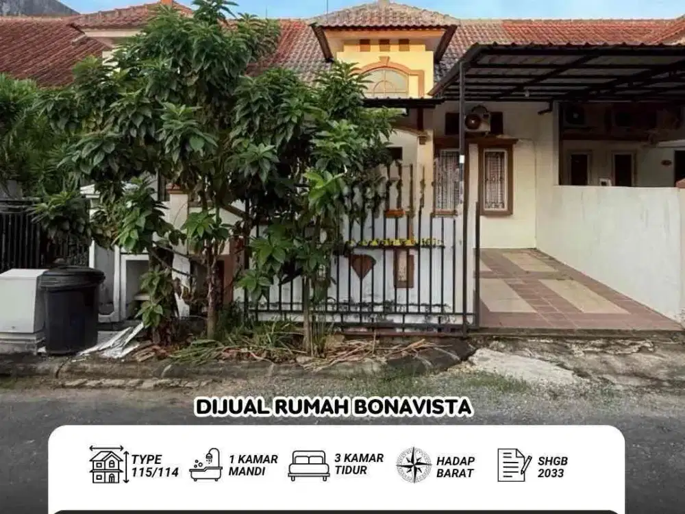 Dijual Rumah Bonavista Batam Center
