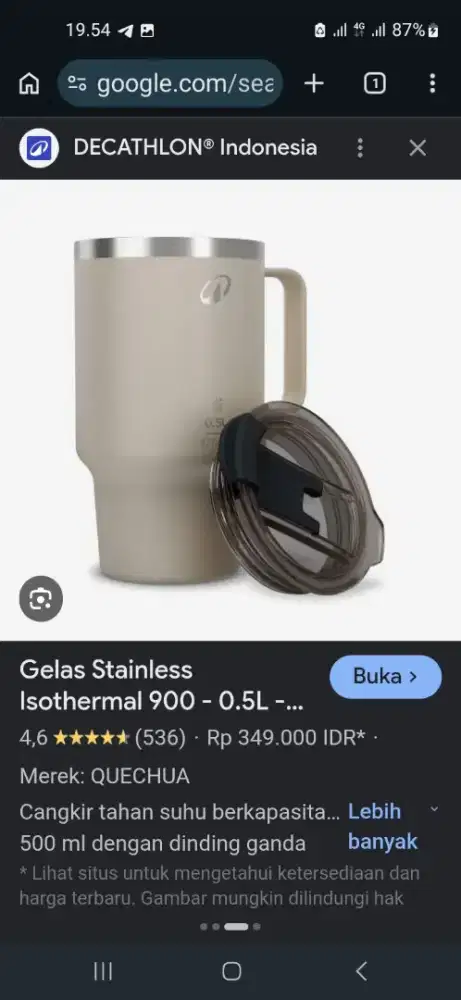 tumbler decathlon 0.5L