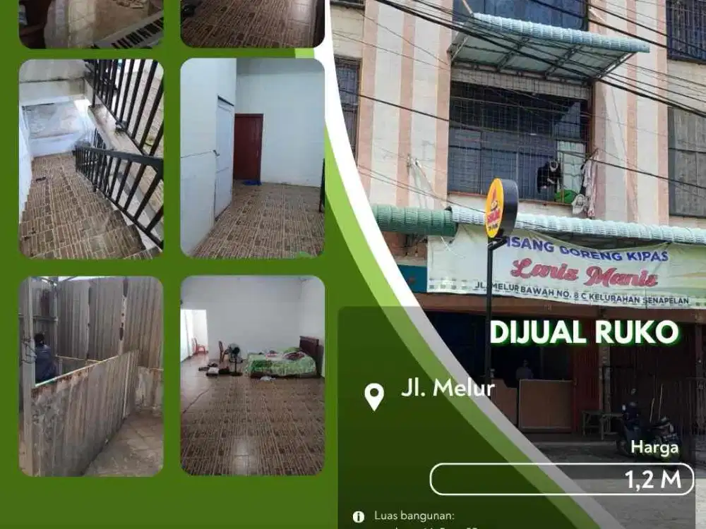 Dijual Ruko Daerah Melur Pekanbaru Kota Siap Huni!