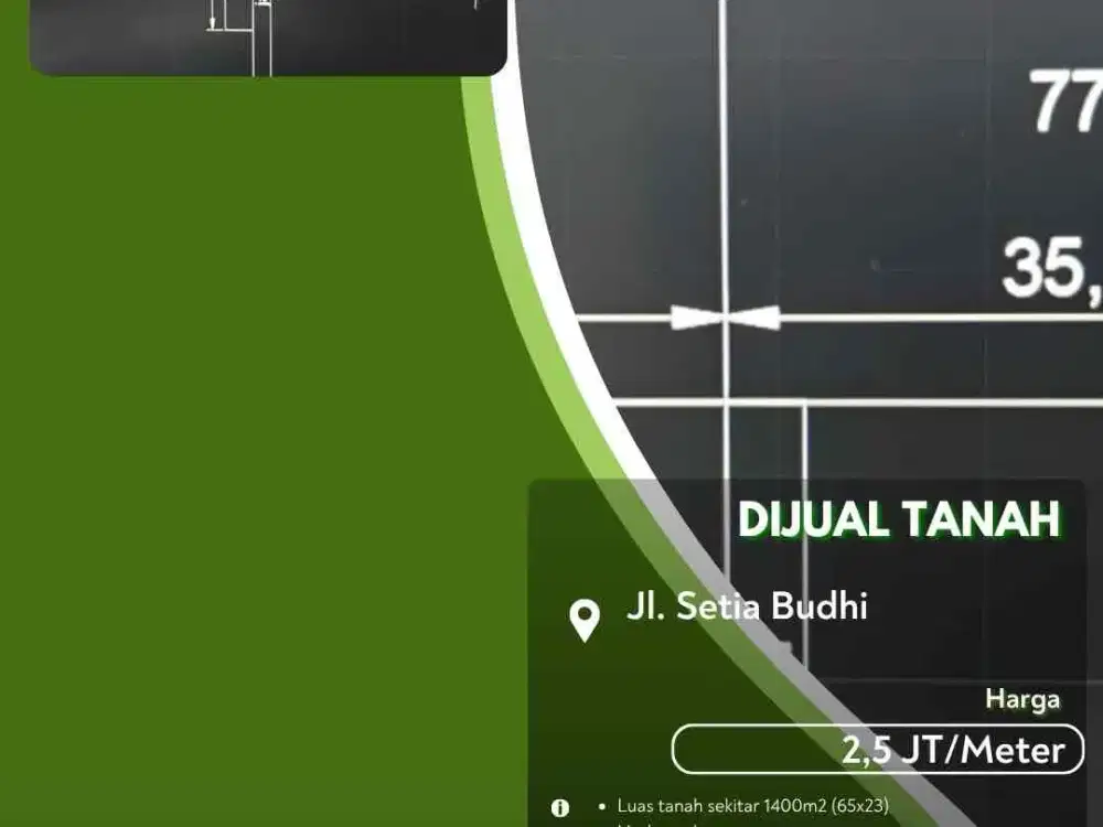 Dijual Tanah Jalan Setia Budhi Pekanbaru Kota Siap Usaha!