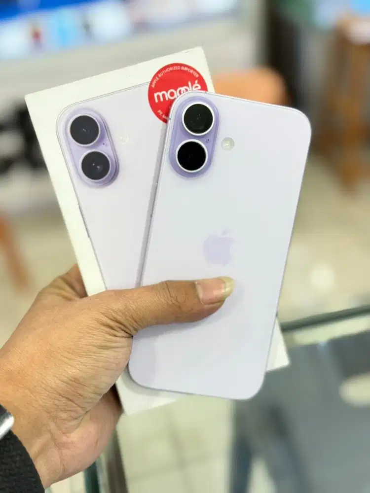 Iphone 17 256Gb lavender second resmi ibox bh 100% garansi on panjang