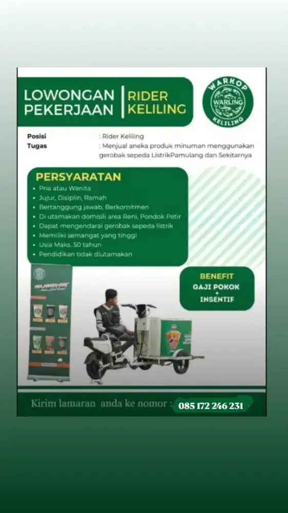 Driver Kopi Warling Keliling