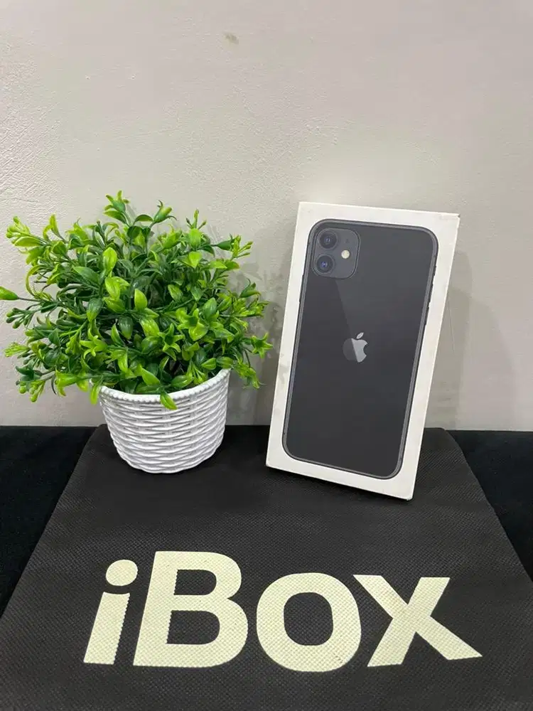 New IPhone 11 64GB iBox Black Blm Aktivasi