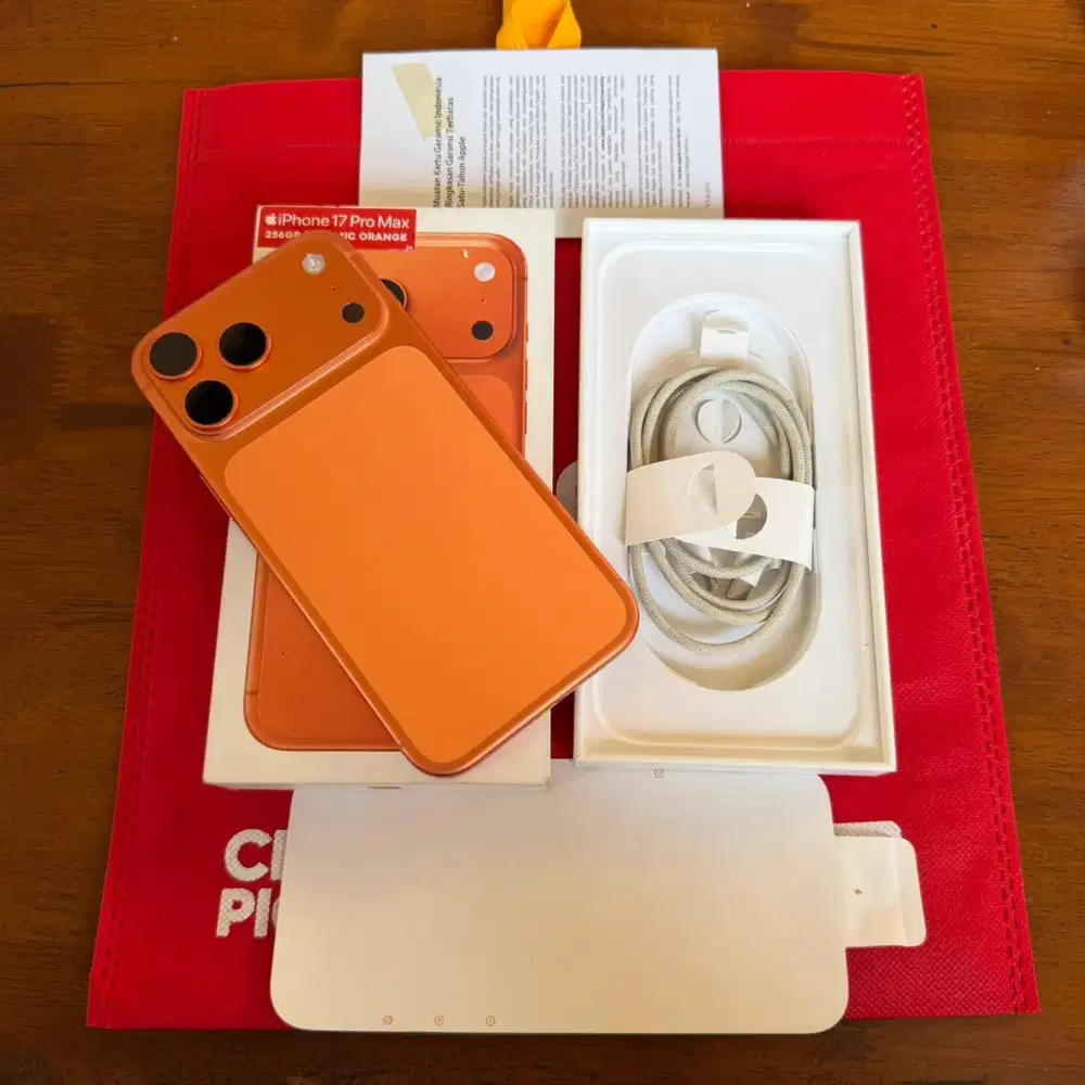 iPhone 17 Pro Max 256GB Cosmic Orange Garansi Resmi iBox 9 Bulan lagi