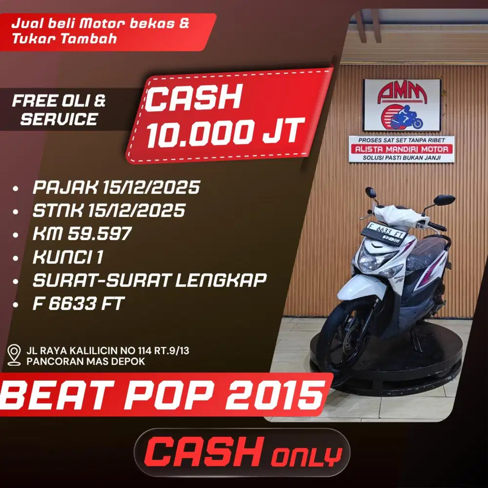 BEAT POP 2015 SPAYLATER KREDIVO CC 0% CASH ONLY ALISTA