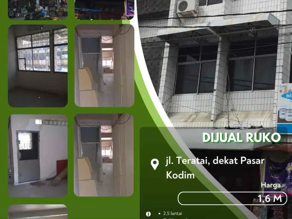 Dijual Ruko Daerah Teratai Pekanbaru Kota Siap Usaha!