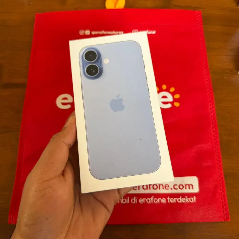 NEW SEGEL iPhone 17 256GB Mist Blue Garansi Resmi indonesia 1 TAHUN