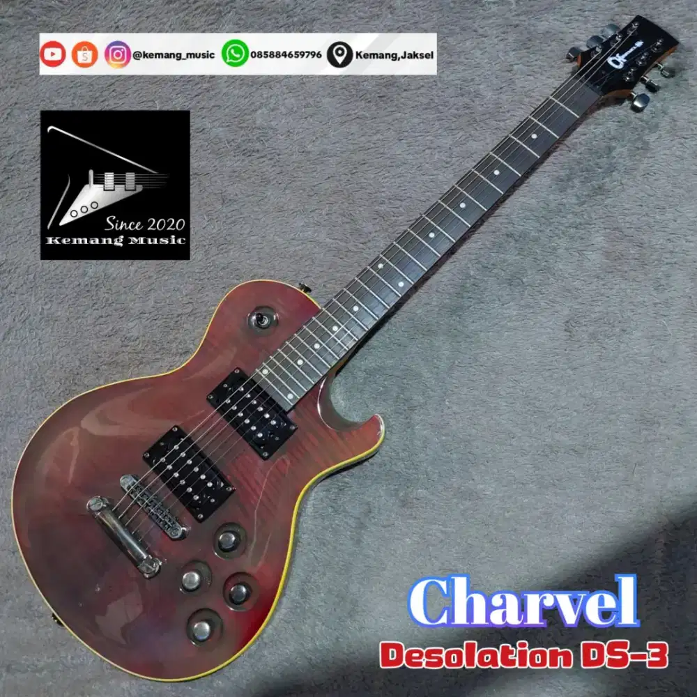 Gitar langka charvel ds3 les Paul model