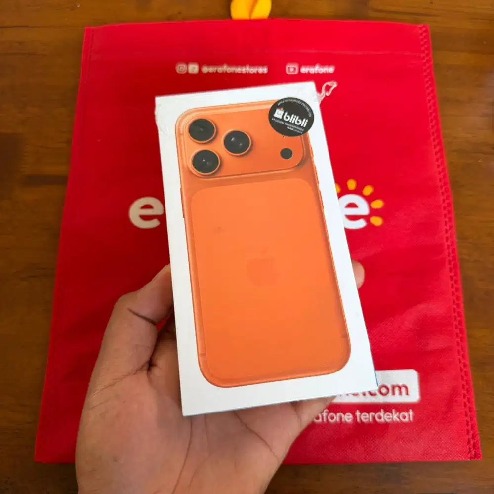 NEW SEGEL iPhone 17 PRO 256GB Cosmic Orange Garansi Resmi iBox 1 Tahun
