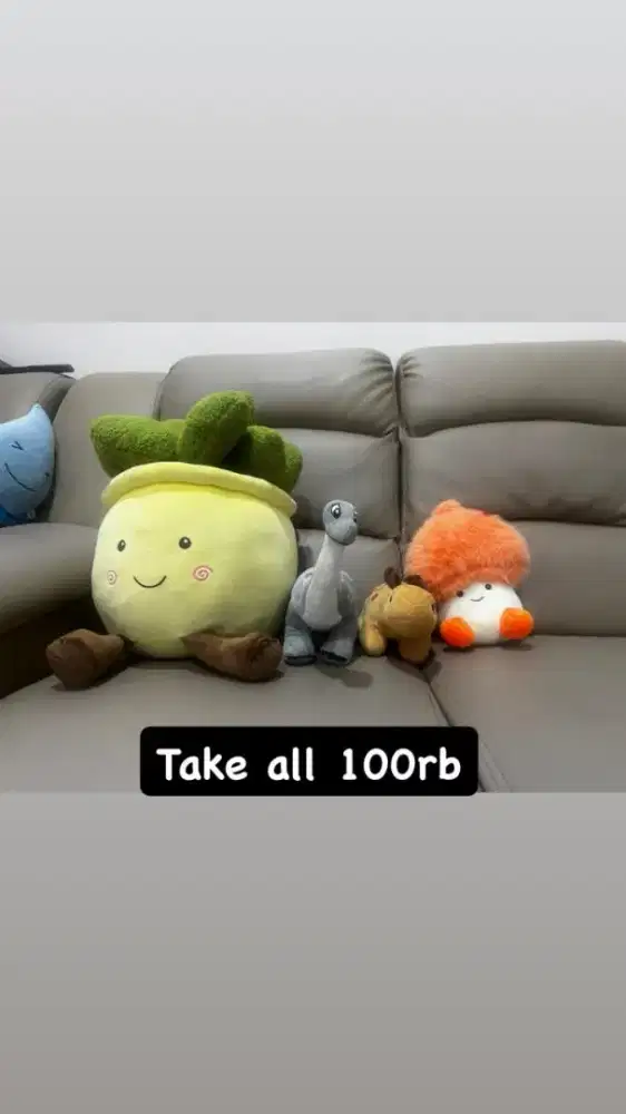 Boneka lucu kondisi 95% oke