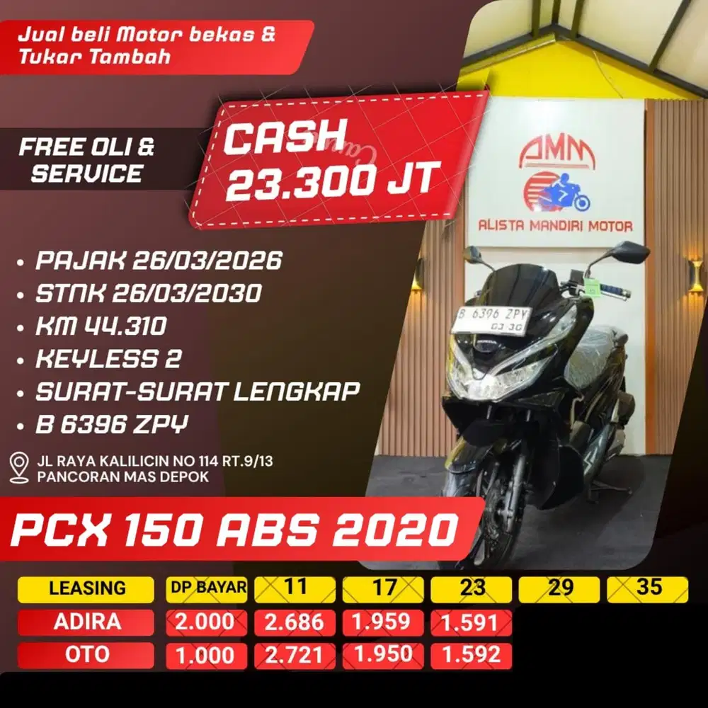 PCX 150 ABS 2020 DP 1 JUTA REMOT 2 CASH / KREDIT ALISTA