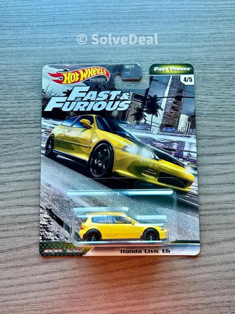 Hot Wheels Fast Furious Honda Civic EG 2020 Yellow Koleksi Hotwheels