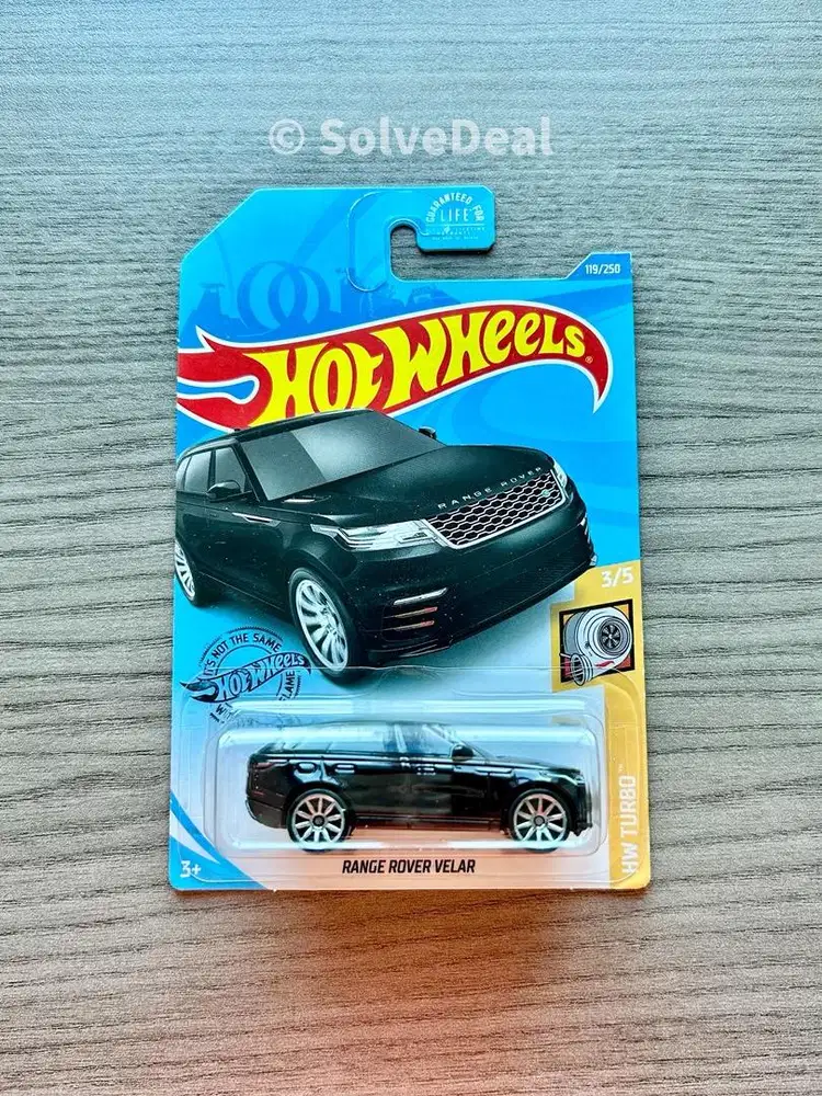 Hot Wheels Range Rover Velar US Card 2020 Black Koleksi Hotwheels