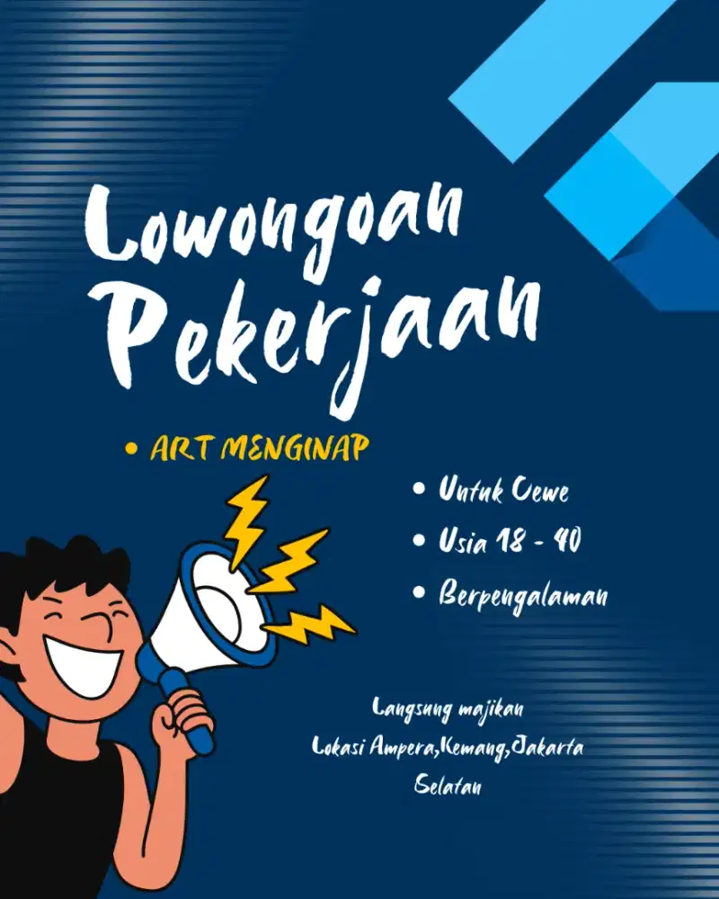 Dibutuhkan ART di jakarta selatan