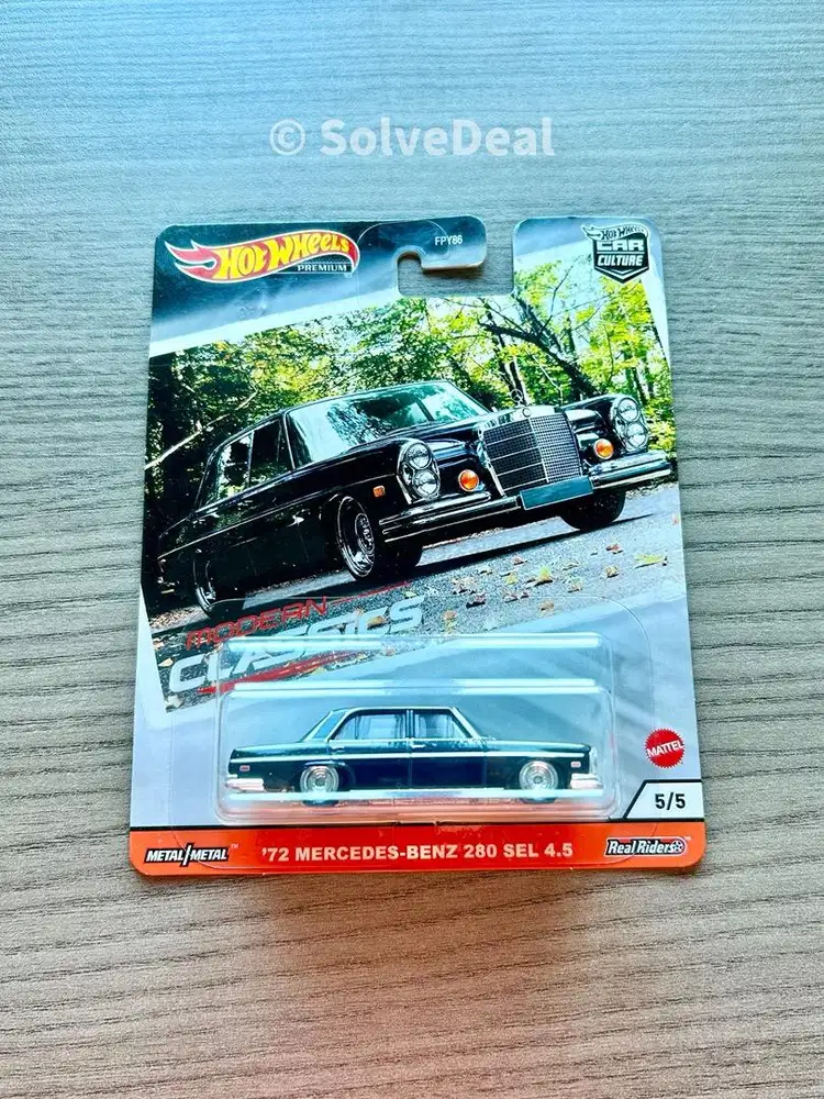 Hot Wheels Modern Classics 72 Mercedes Benz 280 Sel 4.5 2020 Koleksi