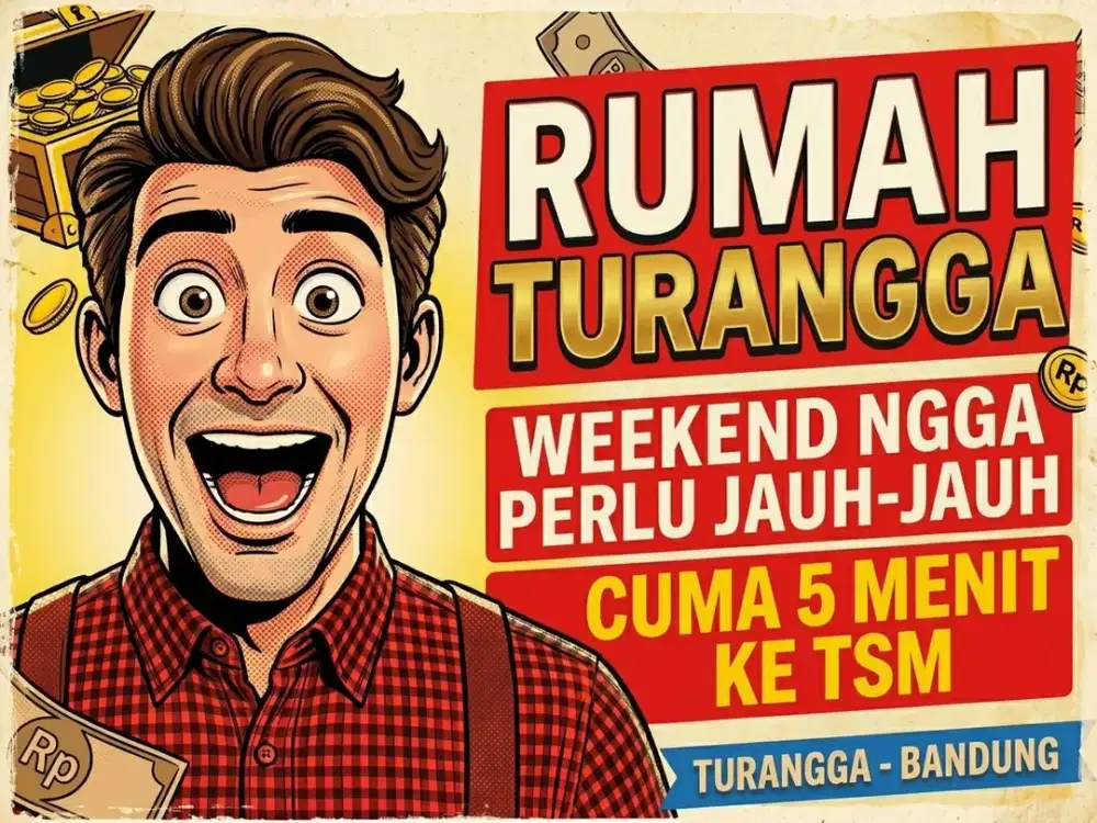 JUAL RUMAH DI TURANGGA, BUAH BATU, BATUNUNGGAL, BANDUNG KOTA.