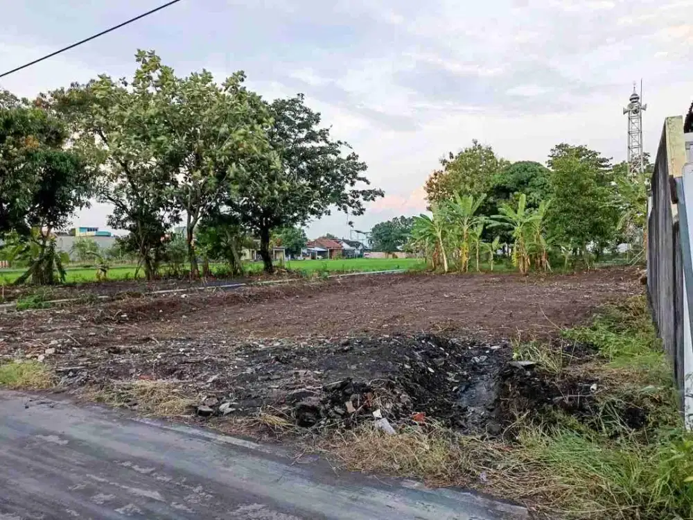 tanah pekarangan siap huni akses strategis dekat jalan raya adisumarmo kartasura
