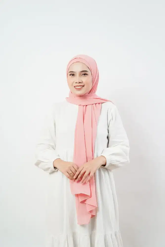 Pashmina Ceruty Babydoll Pamina Malay | Hijab Ceruty Premium Ringan