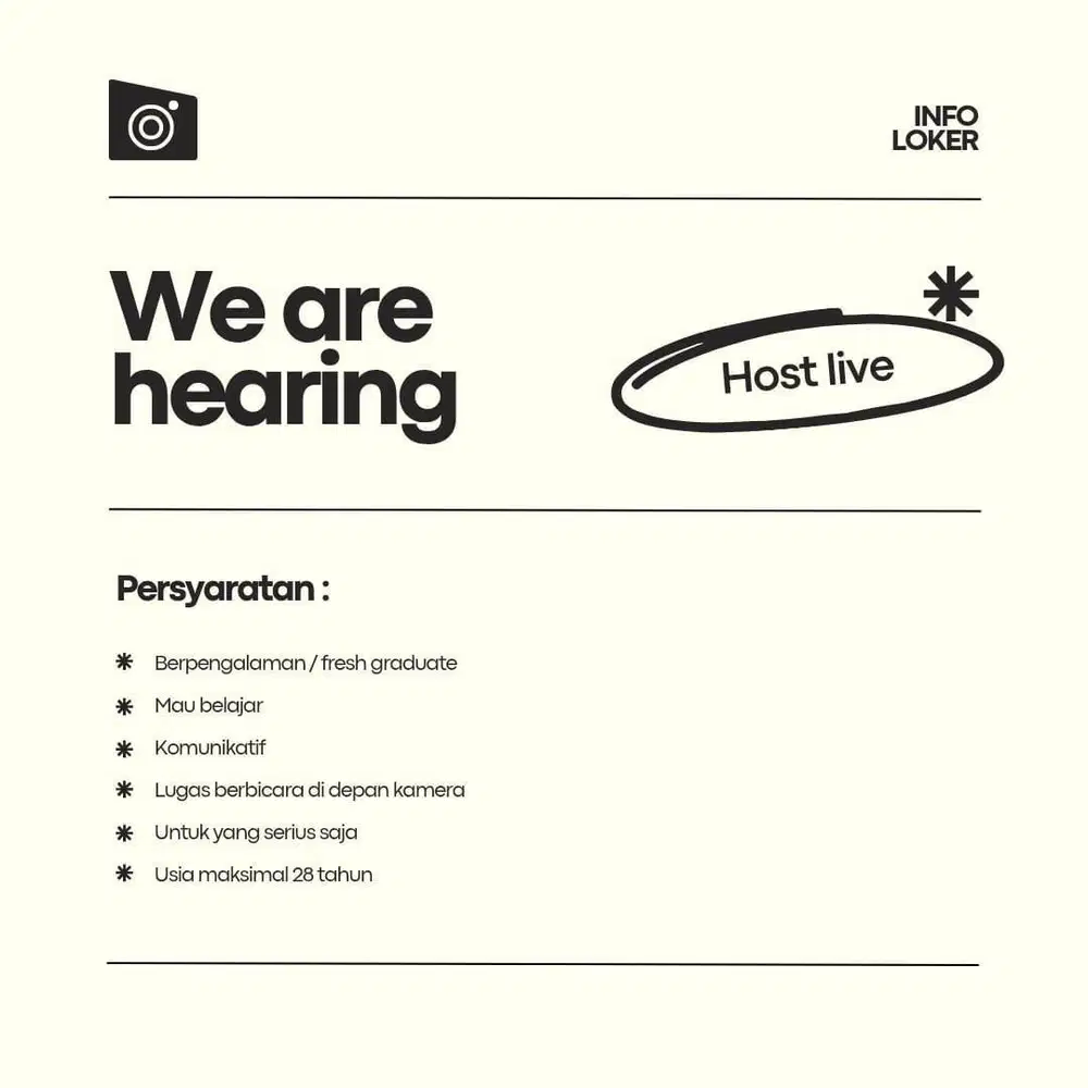 Mencari host live khusus perempuan