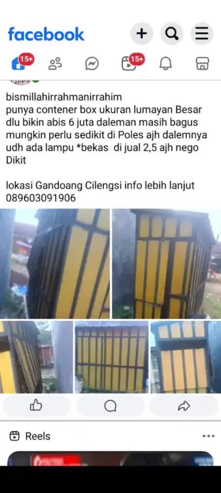 Peralatan bekas jualan