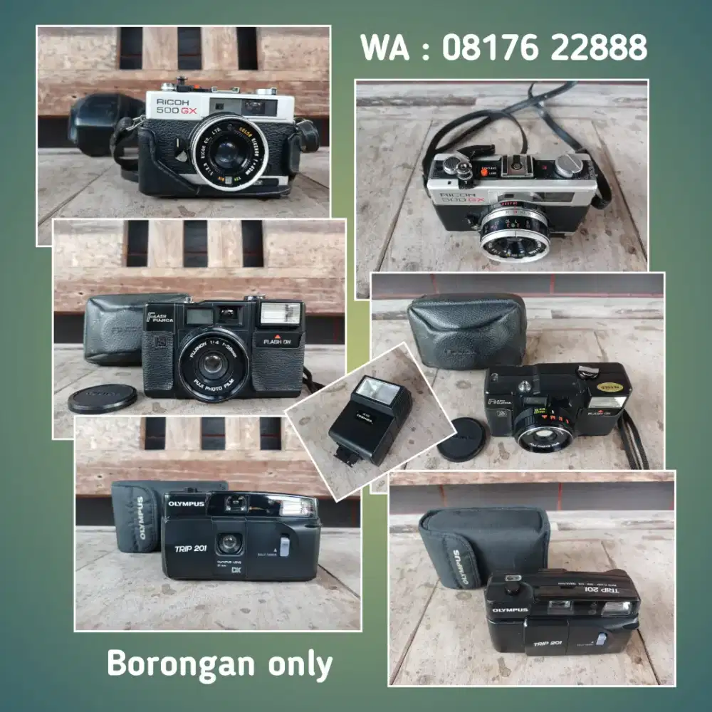 Borongan Kamera jadul msh fungsi