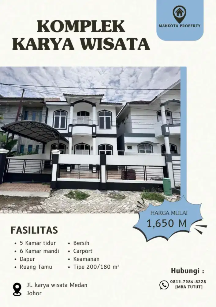 KOMPLEK CITRA WISATA 2 LANTAI UKIRAN 9x20