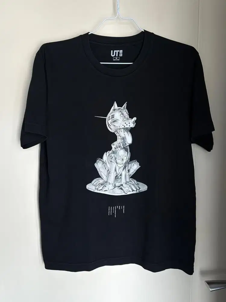 Kaos Uniqlo Neo Miyage Hajime Sorayama Hachiko Black Graphic Tee