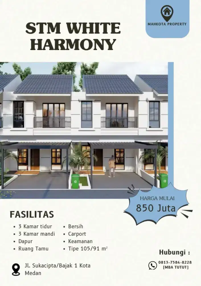 STM WHITE HARMONY ADA 1 2 LANTAI HARGA TERBAIK