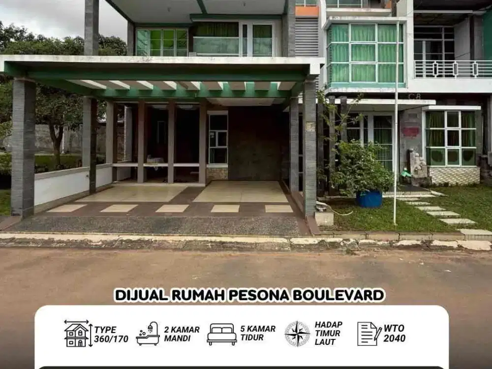 Dijual Rumah Cluster Pesona Boulevard Batam Center