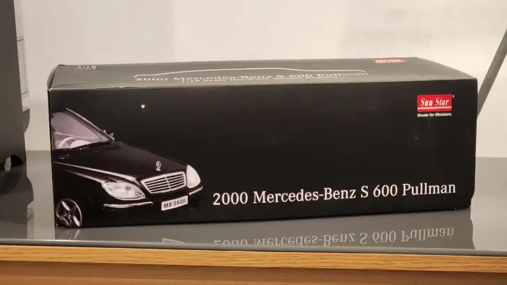 Koleksi langka Mercedes-Benz S600 Pullman 2000 Sun Star Die cast