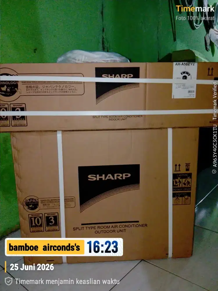 1/2 PK Sharp BEY siap pasang