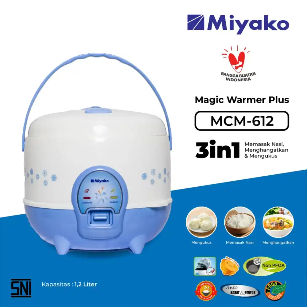 Miyako MCM 612 Ukuran 1,2 Liter, Second Preloved