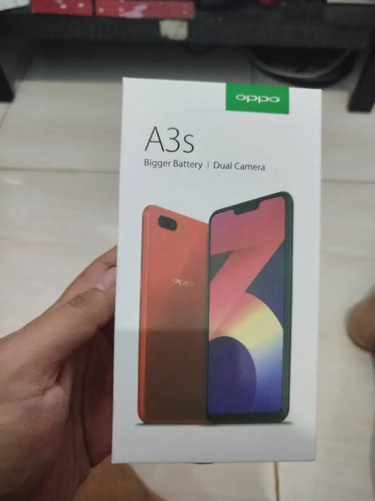 Oppo A3s hitam 6/128 gb